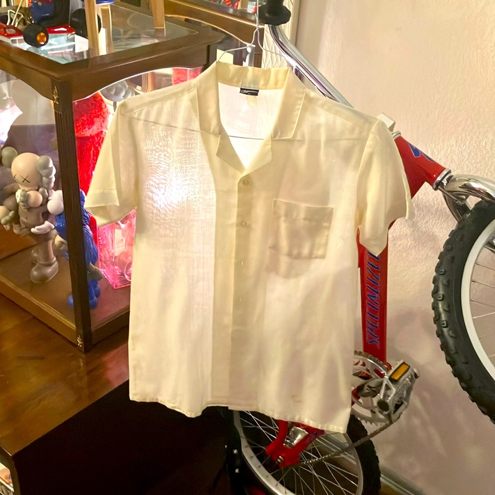 Vintage 50s Linen Levi’s Men’s Medium Short Sleeve